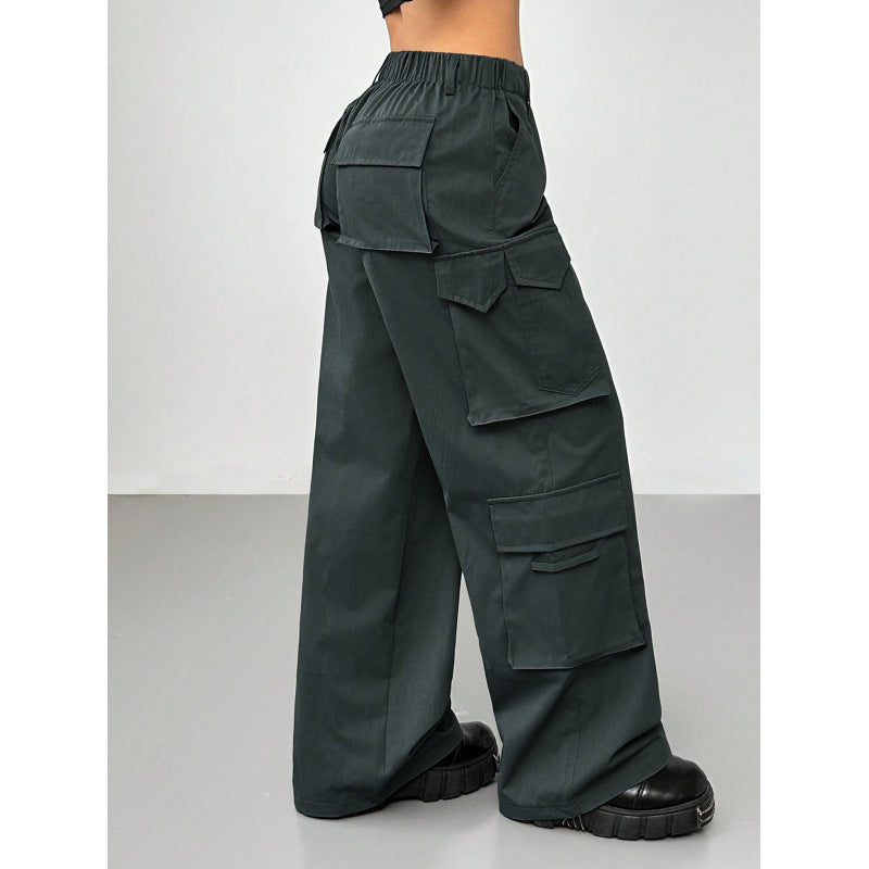 Damen Cargo-Hose mit weitem Schnitt und praktischen Taschen EB