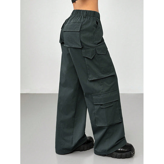 Damen Cargo-Hose mit weitem Schnitt und praktischen Taschen EB