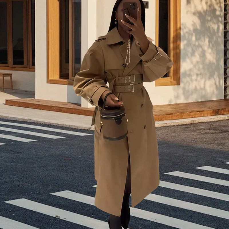 Damen eleganter Trenchcoat EB