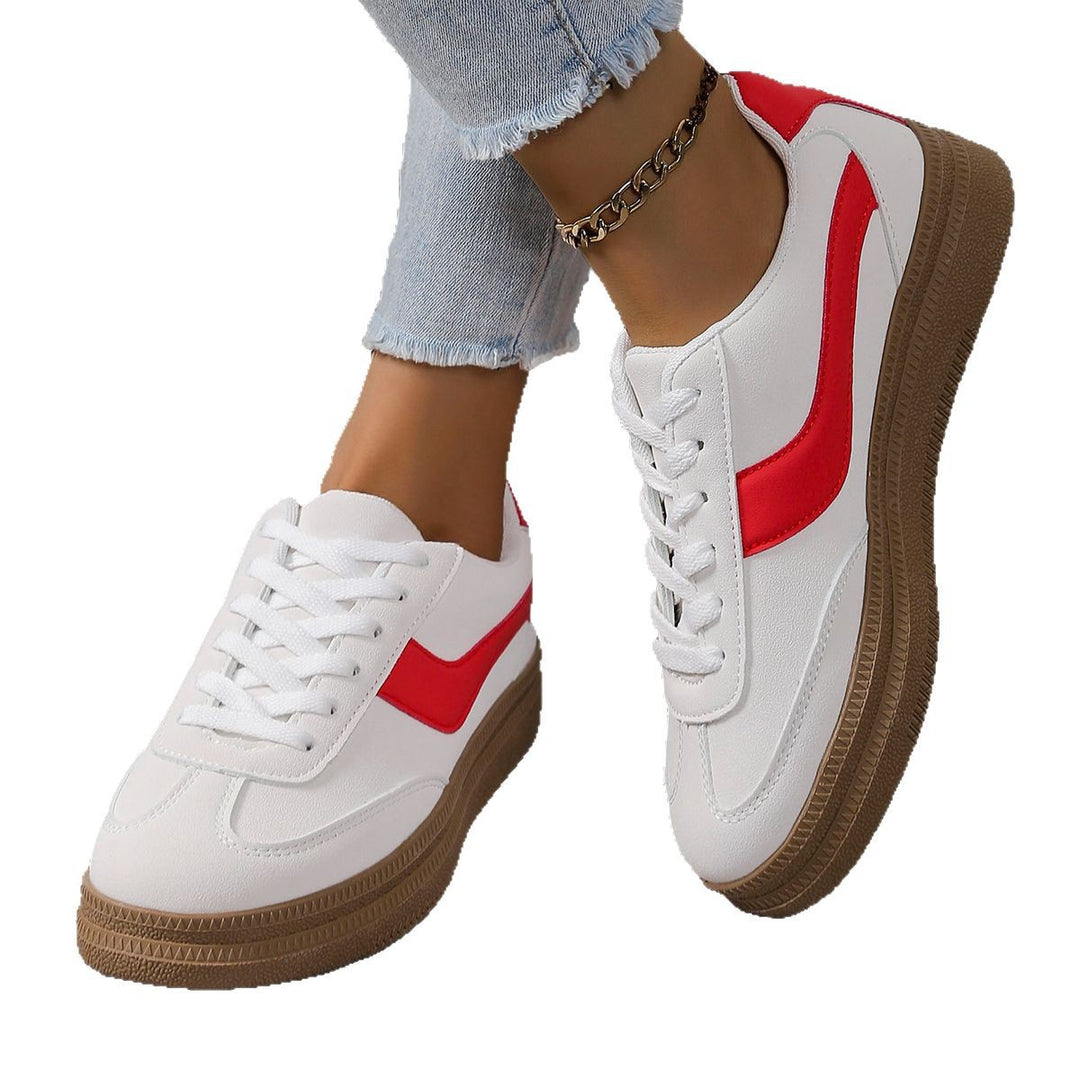 Damen Sportliche Sneaker mit modischem Farbkontrast und rutschfester Sohle EB