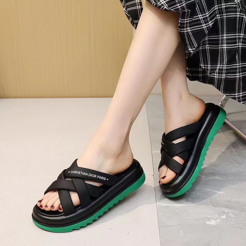 Damen Bequeme Wellness-Sandalen mit modernen Kreuz-Riemen EB