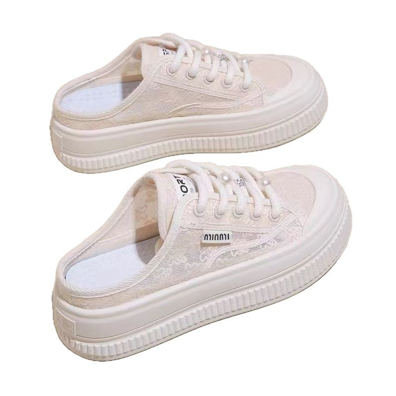Damen Sneakers mit trendigem Schnitt und modischer Netzoberfläche EB