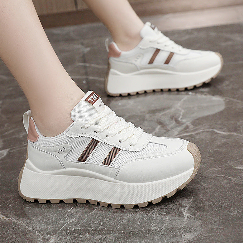 Damen Plattform Sneakers mit innovativen Trämpfen und rutschfester Laufsohle EB