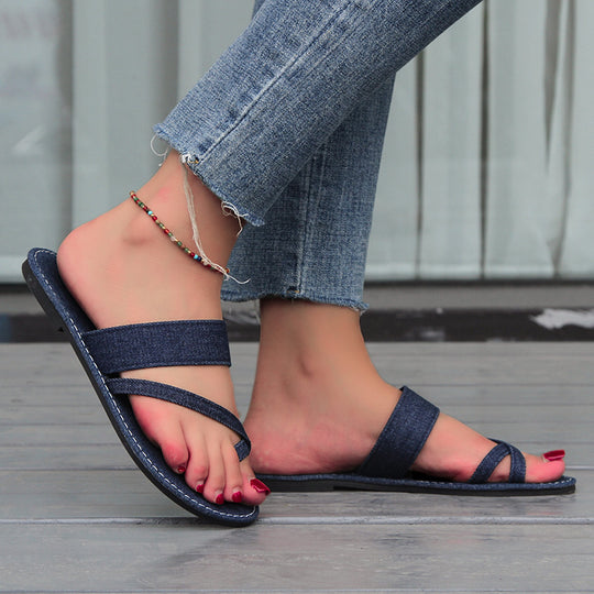 Damen geflochtene Sandalen EB