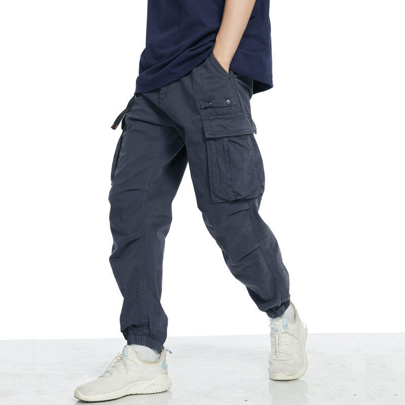 Herren Cargo-Hose mit elastischem Bund und tiefen Taschen EB
