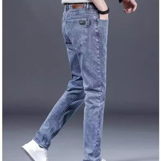 Herren modische Slim-Fit Jeans aus weichem Denim EB