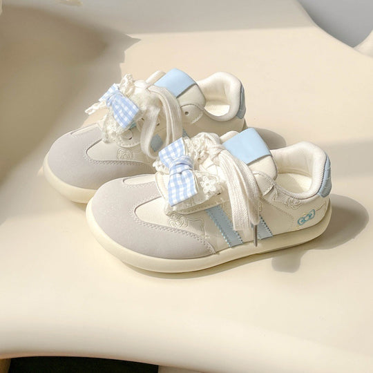 Damen Sneaker mit verspielten Schleifen und atmungsaktivem Obermaterial EB