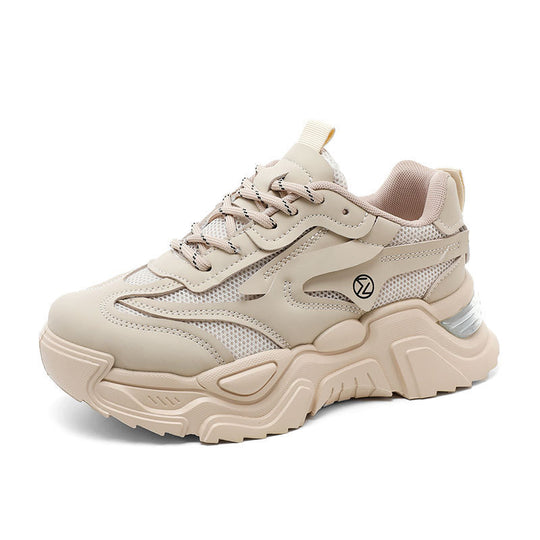 Damen Sportliche Chunky Sneaker mit atmungsaktivem Mesh-Obermaterial EB
