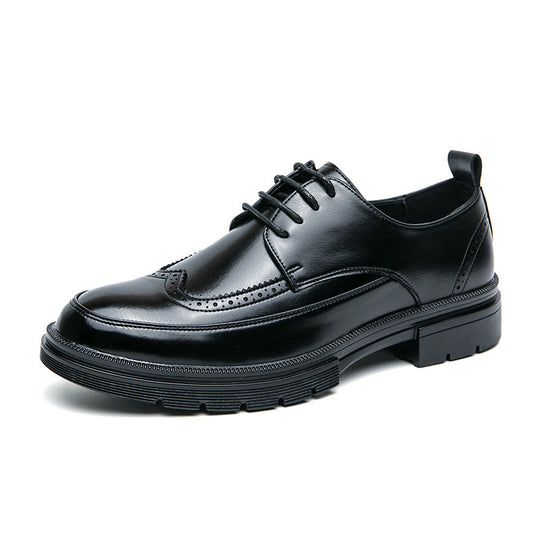 Herren Elegante Schnürschuhe aus hochwertigem Leder mit rutschfester Sohle EB