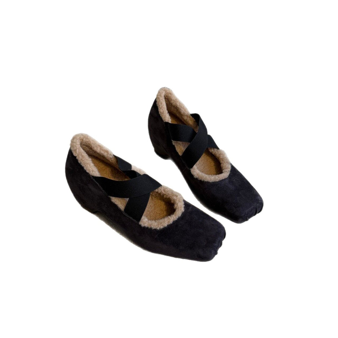 Damen elegante Hausschuhe mit weichem Innenfutter und flexibler Sohle EB