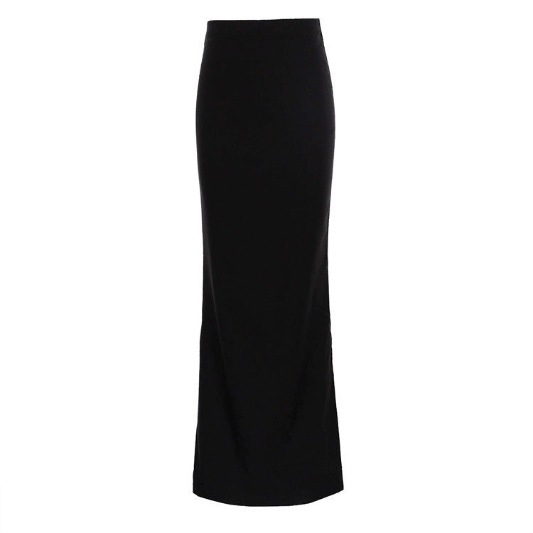 Damen Elegantes Maxirock mit hohem Bund und figurbetonter Silhouette EB