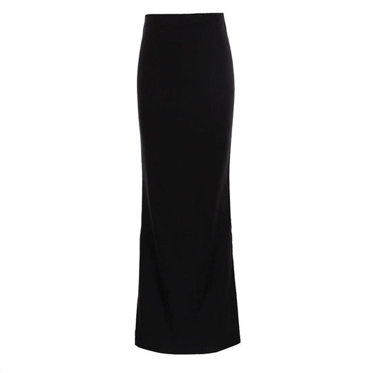 Damen Elegantes Maxirock mit hohem Bund und figurbetonter Silhouette EB