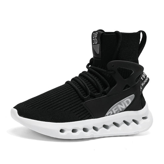 Damen Sportliche Lauf-Sneaker mit elastischem Strick-Obermaterial und rutschfester Sohle EB