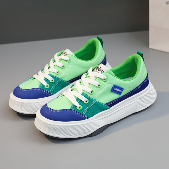 Damen modische Sneakers mit atmungsaktiver Oberflächenstruktur und komfortabler Sohle EB