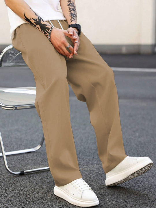 Herren modische Freizeithose mit weiter Passform und elastischem Bund EB
