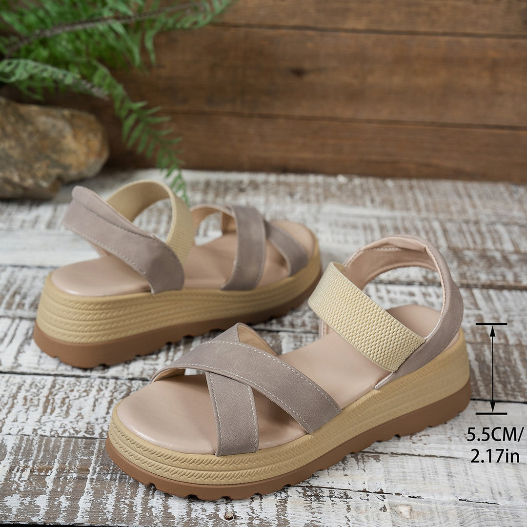 Damen Komfortable Sandalen mit verstellbaren Riemen und anatomischem Fußbett EB