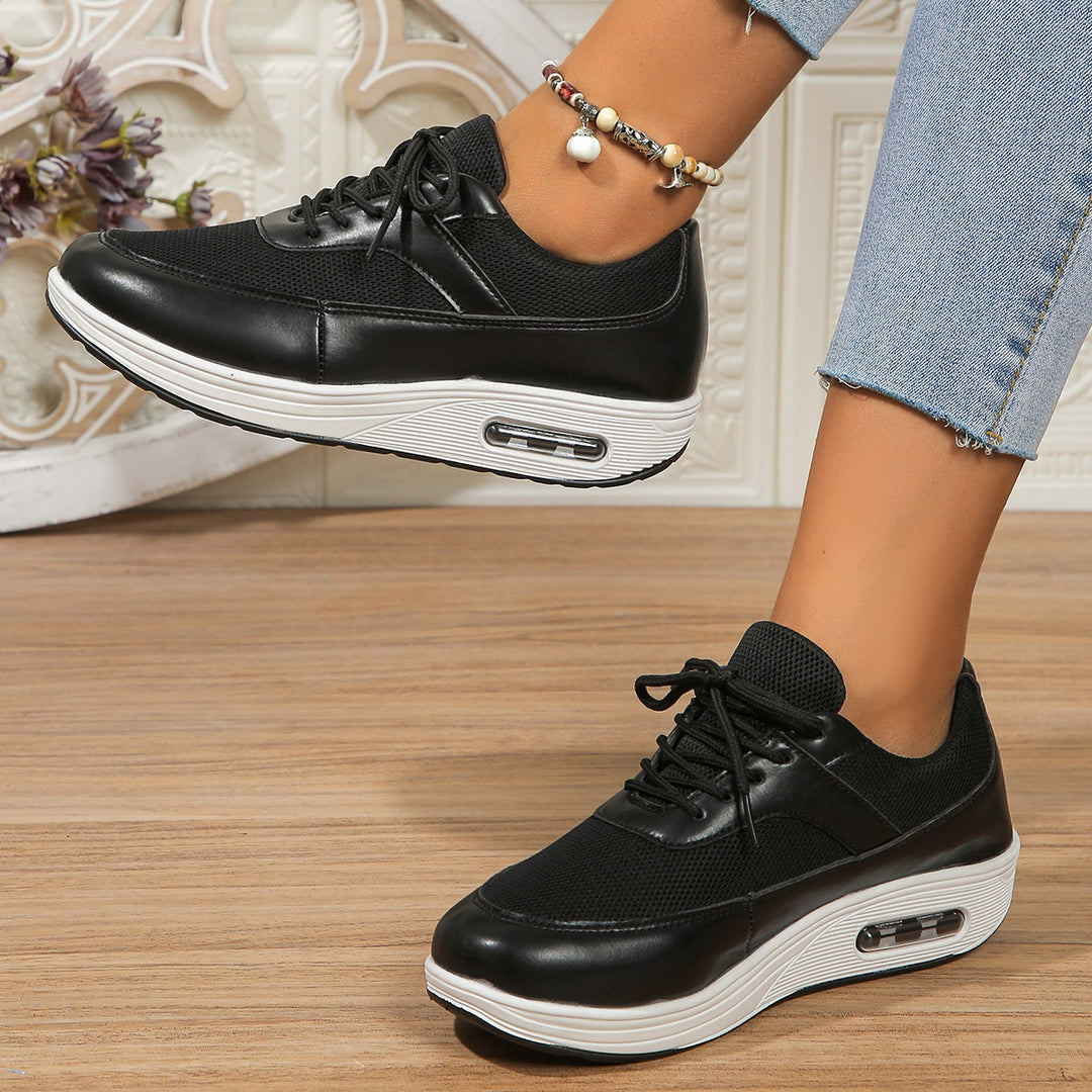 Damen Sportliche Air-Optimierte Sneakers mit atmungsaktivem Netzobermaterial EB