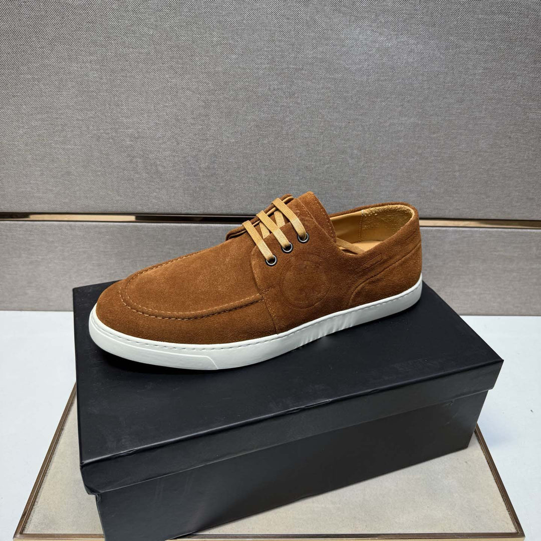 Damen Mokassin Sneakers aus weichem Wildleder mit rutschfester Sohle EB