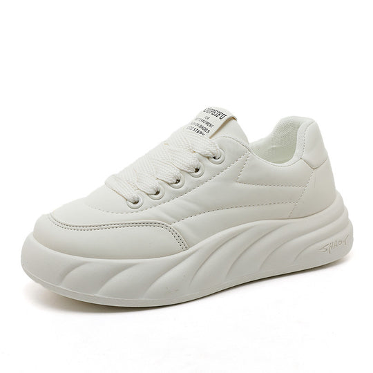 Damen modische Plateausneakers mit ergonomischer Dämpfung und atmungsaktiver Oberflächenstruktur EB