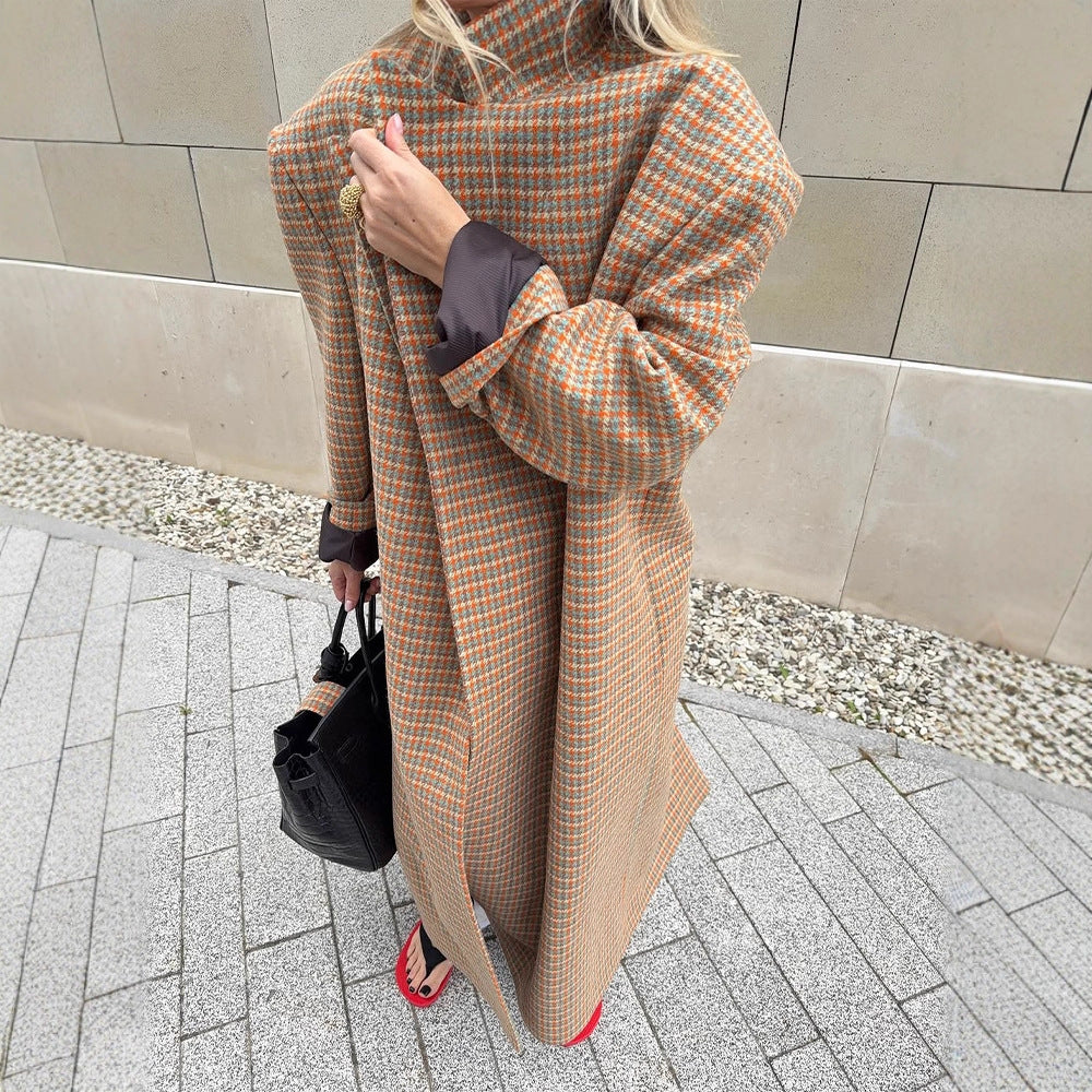 Damen Oversized Doppelreiher-Mantel EB