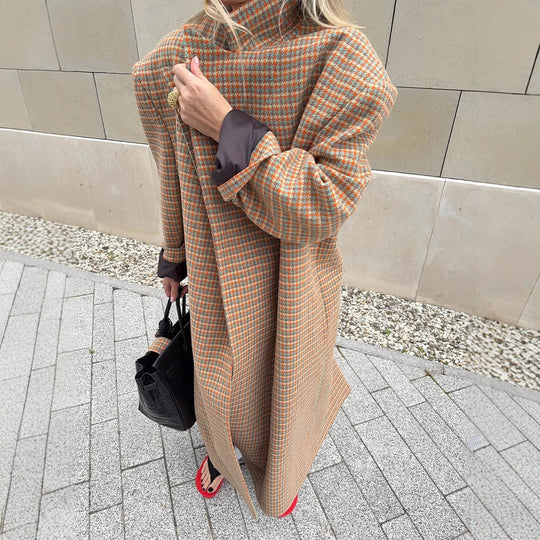 Damen Oversized Doppelreiher-Mantel EB