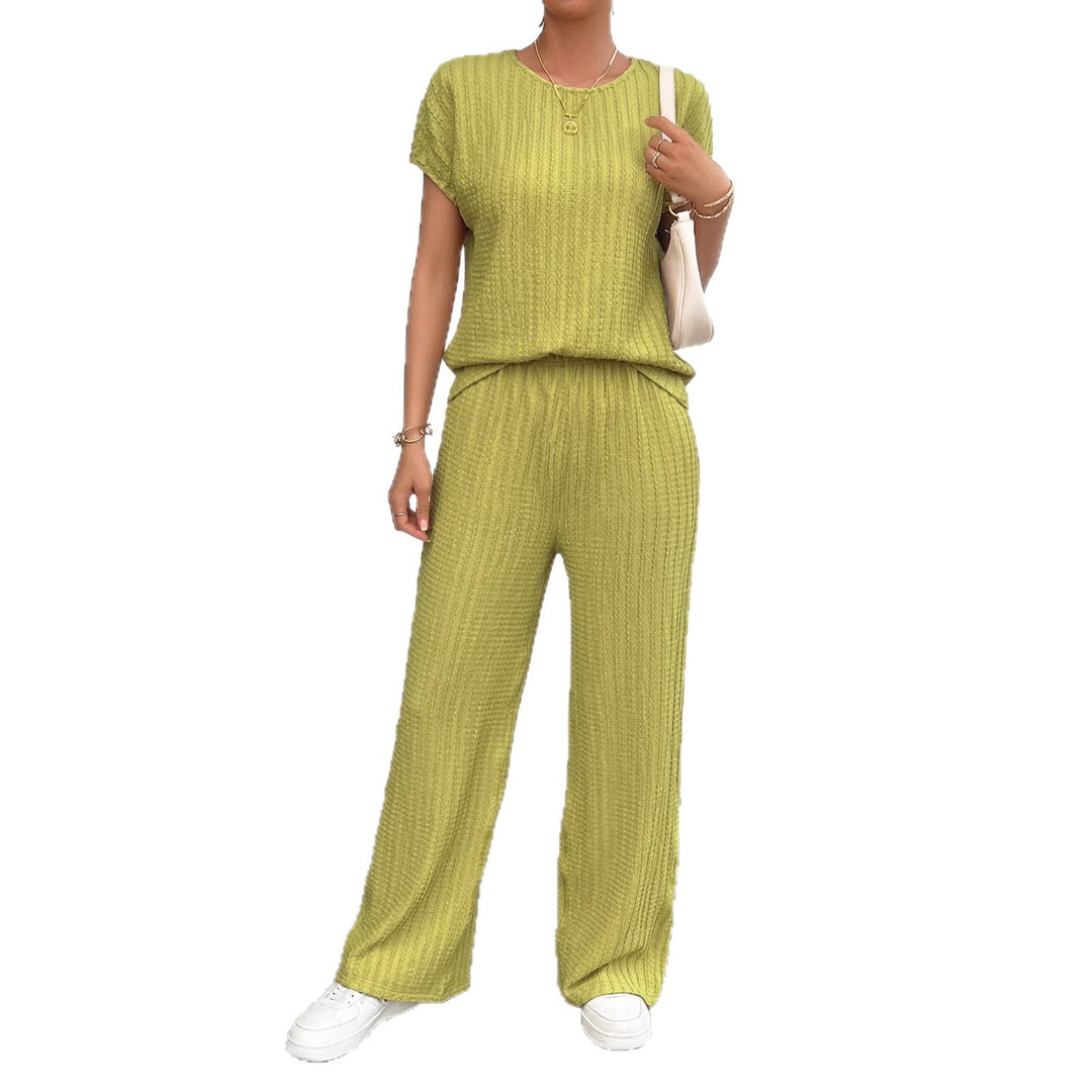 Damen Elegantes Lounge-Set mit feinen Streifen und entspannter Passform EB
