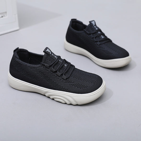 Damen Atmungsaktive Freizeit-Sneaker mit elastischem Obermaterial und flexibler Sohle EB
