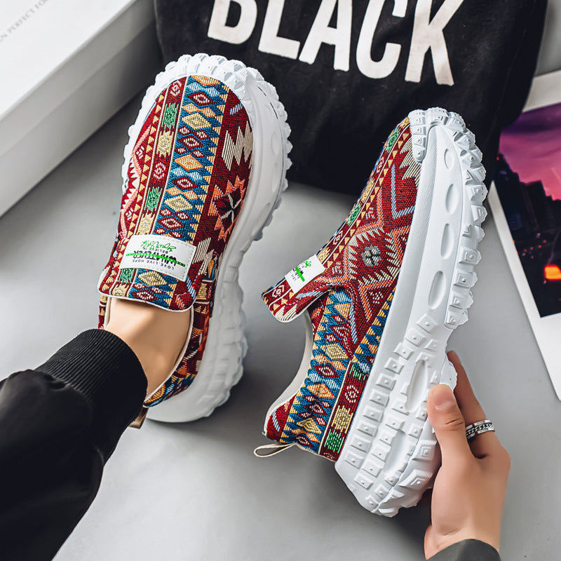 Damen modische Slip-On Sneakers mit innovativem Design und atmungsaktivem Obermaterial EB