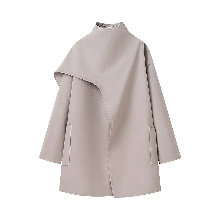 Damen Modische Übergangsjacke mit asymmetrischem Schnitt EB