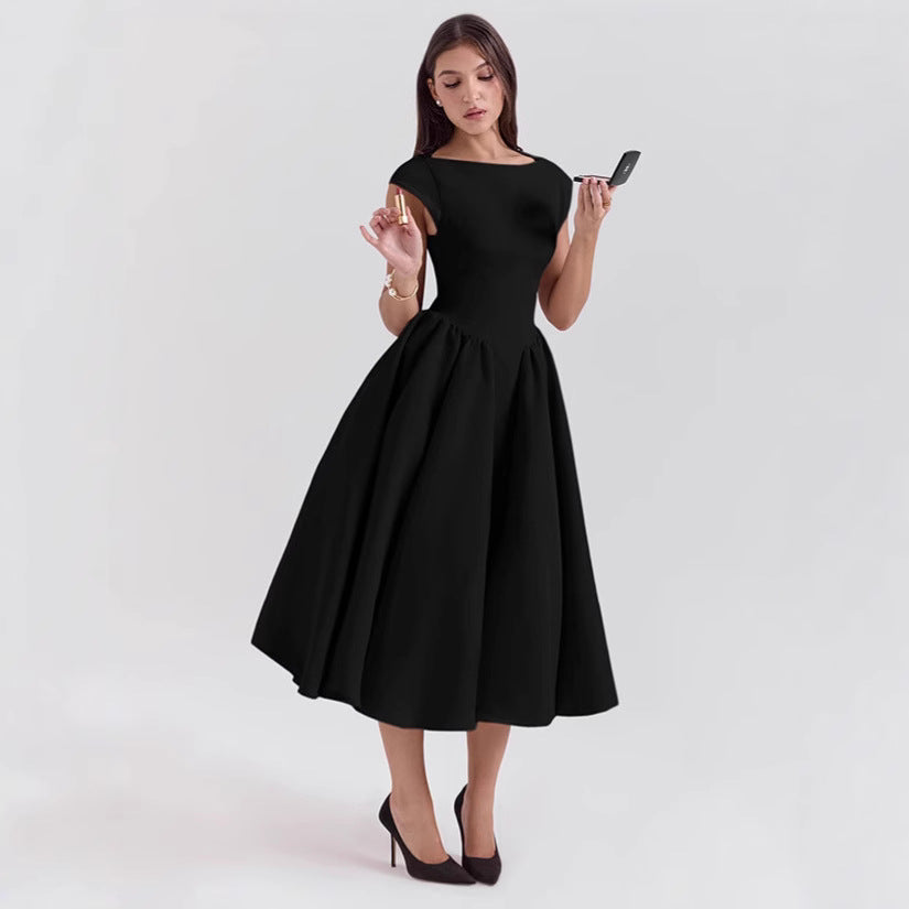 Damen Cocktailkleid mit schickem A-Linien-Schnitt und eleganter Taillierung EB