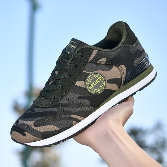 Damen Sportliche Sneakers mit Camouflage-Muster und dämpfender Sohle EB