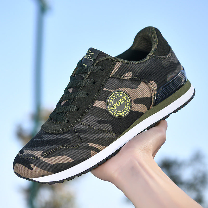 Damen Sportliche Camouflage Sneakers mit atmungsaktivem Obermaterial EB