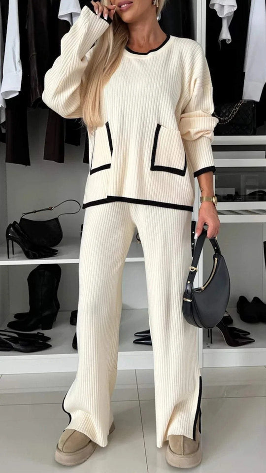 Damen Luftiges Lounge-Set mit modernen Details EB