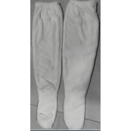 Damen Kuschelige Overknee-Socken aus weichem Fleece EB