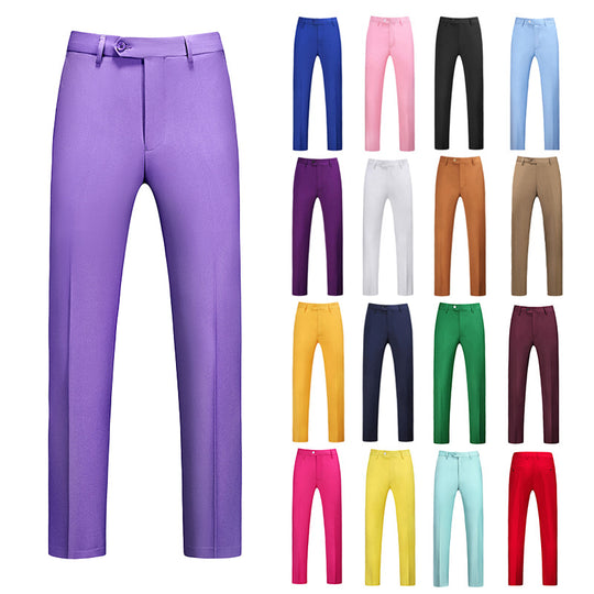 Herren nan schlanke Premium-Bügelfaltenhose mit Stretchbund und knitterarmem Gewebe EB