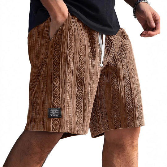 Herren Stilvolle Freizeithosen im lässigen Strickdesign EB