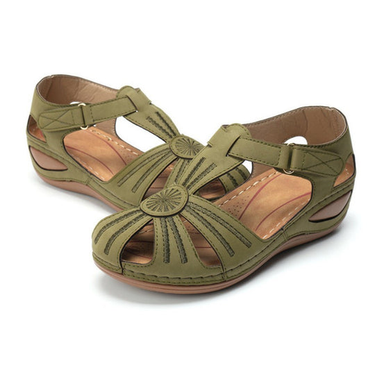 Damen Schnürsandalen mit offenem Zehenbereich und ergonomischer Sohle EB