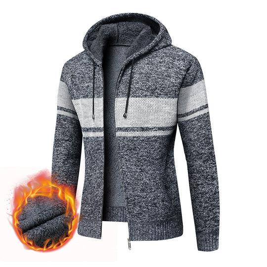 Damen bequemer und kuscheliger Fleece-Hoodie mit Reißverschluss EB