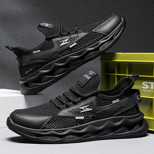 Damen Sportliche Laufsneaker mit atmungsaktivem Mesh-Obermaterial und dämpfender Sohle EB