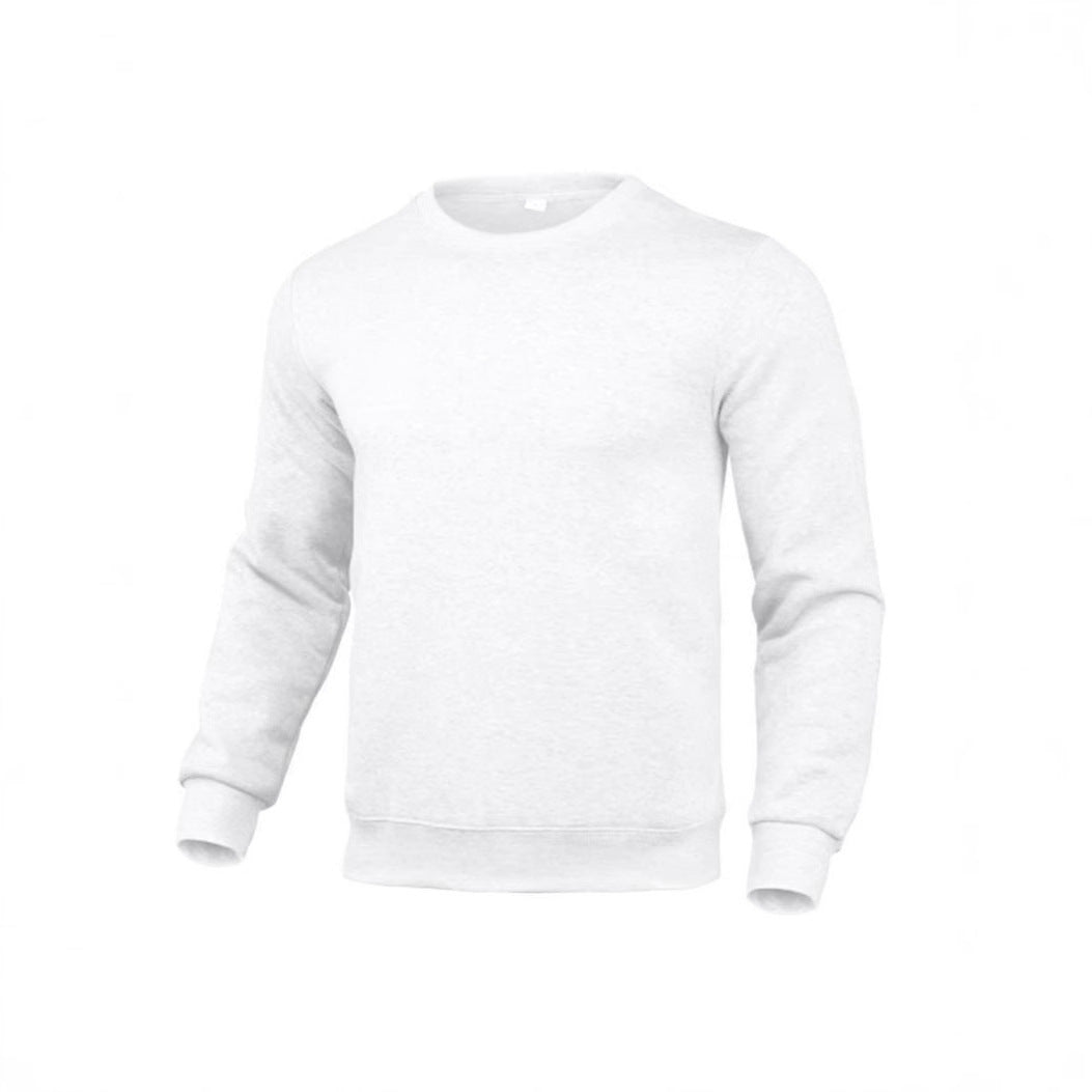 Herren nan klassisches Rundhals-Sweatshirt mit weichem Fleece-Innenfutter, geripptem Saum und verstärkten Nähten EB