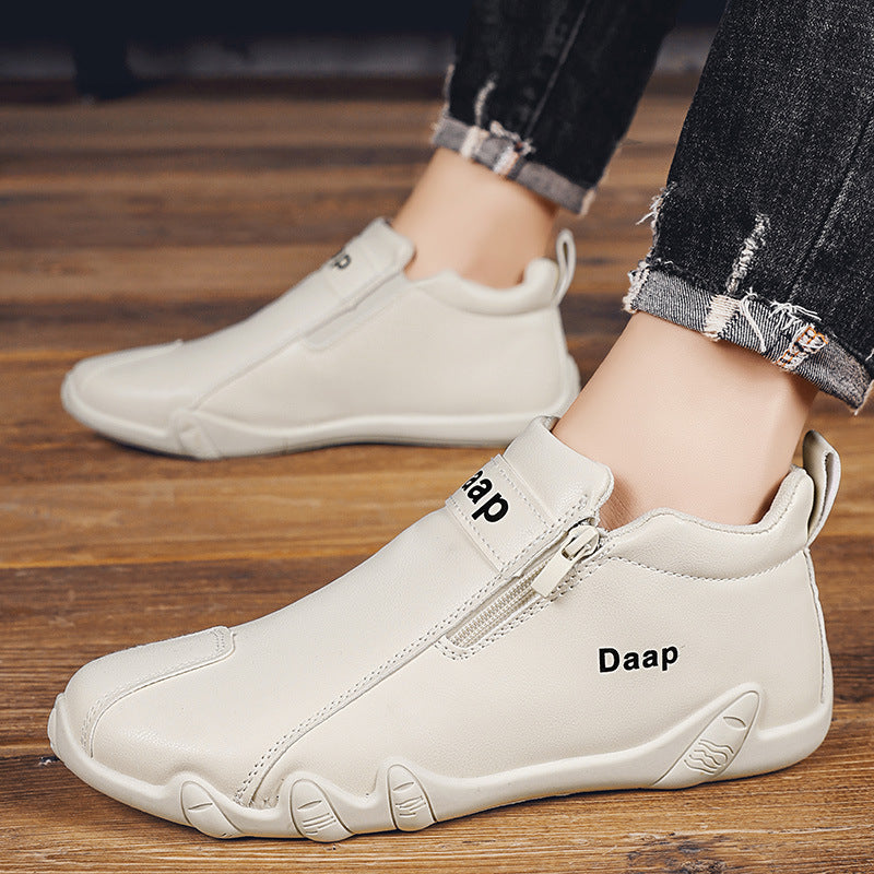 Damen Leichte und modische Stiefel mit Reißverschluss und gepolstertem Innenfutter EB