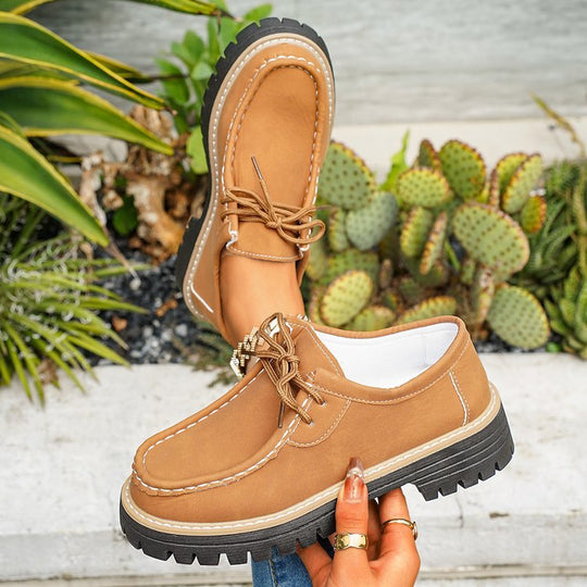 Damen Komfortable Walking-Schuhe mit stabiler Profilsohle und lässigem Design EB