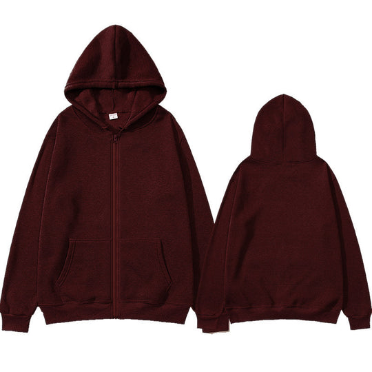 Unisex Zip-Hoodie mit robustem Metallreißverschluss, angerauter Fleece-Innenseite, geteilten Eingrifftaschen und verstärkten Nähten EB