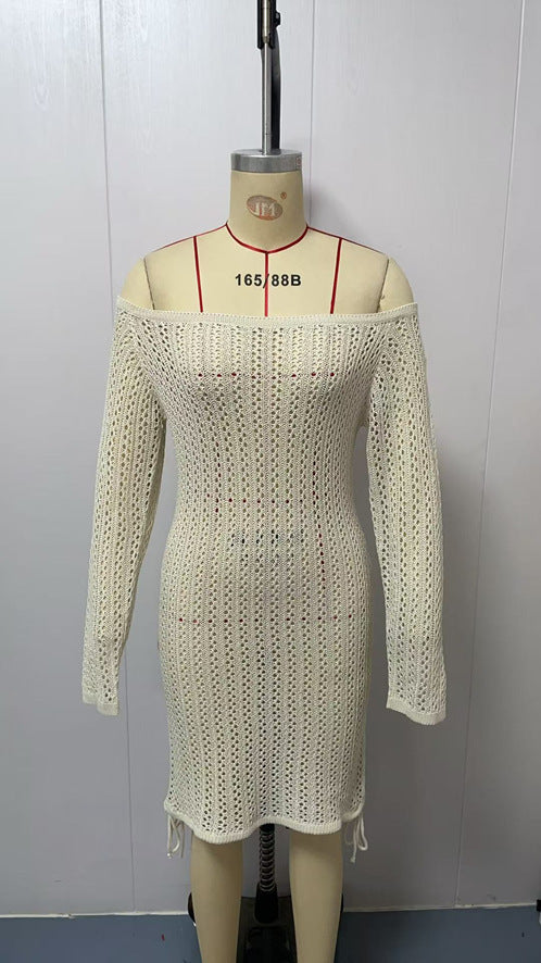 Damen Zweiteiler Strickensemble mit raffiniertem Schnitt EB