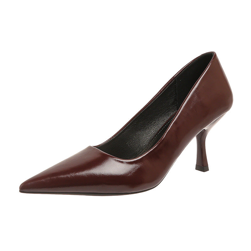 Damen Elegante spitze High Heels mit schmalem Absatz EB