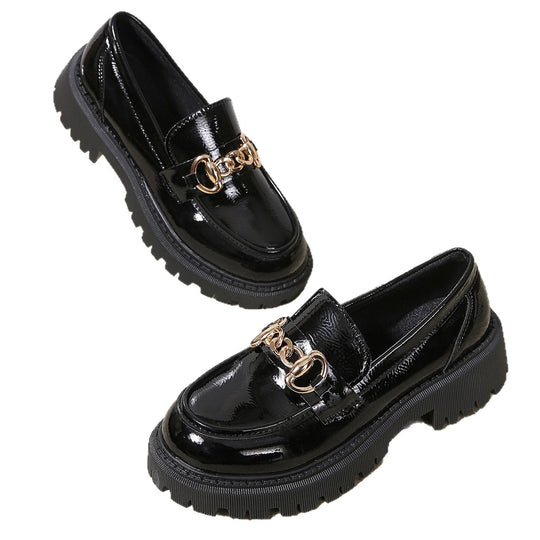 Damen Mokassin-Pantoletten mit eleganter Schnalle und rutschfester Sohle EB