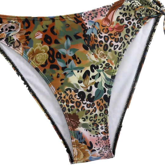 Damen Triangel-Bikini mit floralem und animalischem Design EB