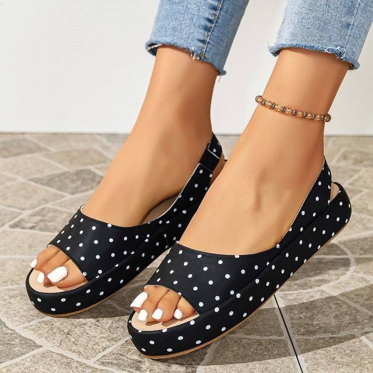 Damen Offene Sommerschuhe mit gepolstertem Fußbett EB