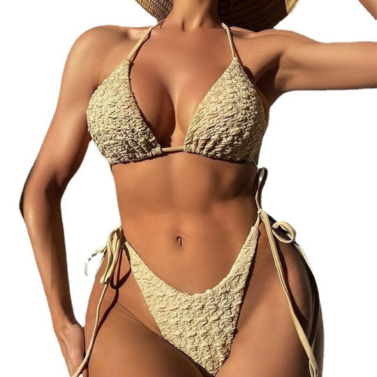 Damen Triangel-Bikini mit raffinierten Rüschendetails EB