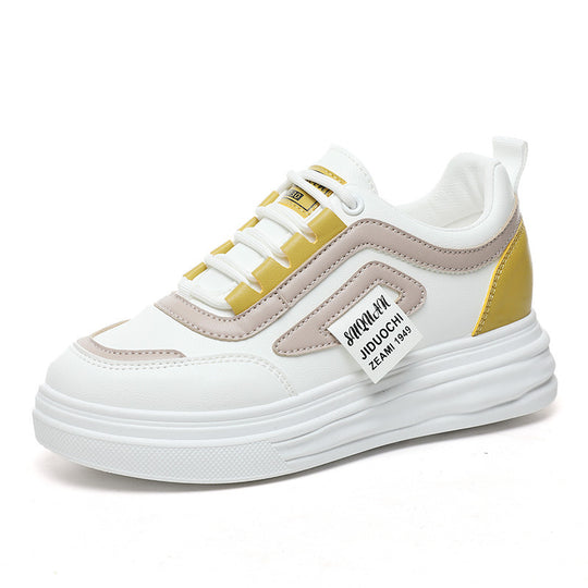 Damen sportive Sneakers mit modischem Design und dämpfender Sohle EB